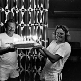 Celebrations, cake and candles, 1978