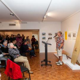 Gary Clist, Opening, 'What's up Sunshine?' exhibition, Noosa Regional Gallery, Tewantin, 15 June 2017