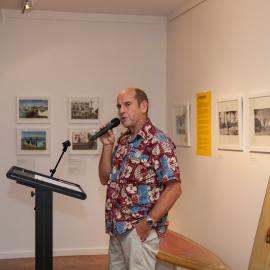 Gary Clist, Opening, 'What's up Sunshine?' exhibition, Noosa Regional Gallery, Tewantin, 15 June 2017