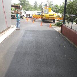 Delivery, 'Bunya' Sculpture, Mill Place Community Precinct, Maple Street, Cooroy, 21 April 2010