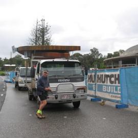Delivery, 'Bunya' Sculpture, Mill Place Community Precinct, Maple Street, Cooroy, 21 April 2010