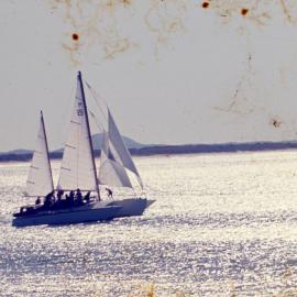 Catamaran, Noosa River, 1970s