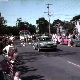Festival of Waters parade, Gympie Terrace, Noosaville, 1983