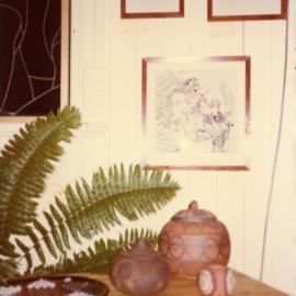 Interior and artwork, Kin Kin Depot, 63 Main Street, Kin Kin, 1980s