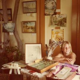 Interior and artwork, Kin Kin Depot, 63 Main Street, Kin Kin, 1980s
