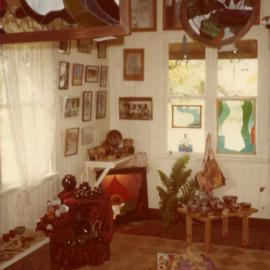 Interior and artwork, Kin Kin Depot, 63 Main Street, Kin Kin, 1980s