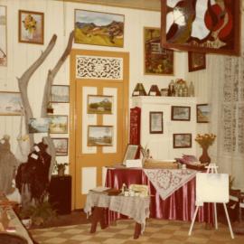 Interior and artwork, Kin Kin Depot, 63 Main Street, Kin Kin, 1980s
