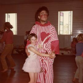 Dancing Ballerina and Clown, Kin Kin Festival, fancy dress ball, Kin Kin Hall, Kin Kin, 1980s