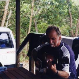 Playing a turn, Trevor Bishop, Stradbroke Island, ca 2004