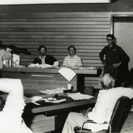 Ballistic demonstration, Noosa Council Chambers, Tewantin, 1980s