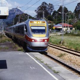 Train arriving, Cooran Railway Station, Cooran