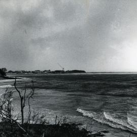 Crane in the distance, First Point, Noosa Heads, 1990s