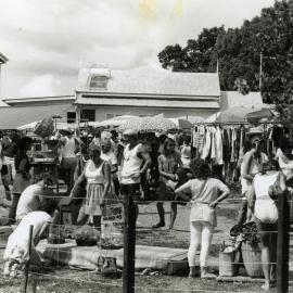 Market goers, Eumundi Markets, Eumundi, 1980s