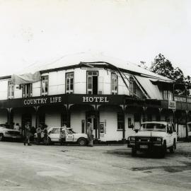 Storm damage, Country Life Hotel, Kin Kin, March 1985