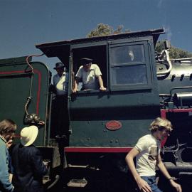 Steam train, Festival of Waters event, Pomona Railway Station, Pomona, 1 September 1979
