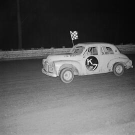 Car K7, Col West, winner, Sunshine Coast Speedway, Wappa Falls Road, Yandina, 1970s