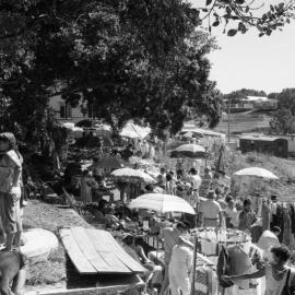 Stall holders, Eumundi Markets, Eumundi, ca 1980s