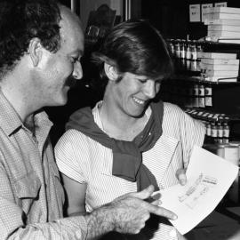 Art supplies and sketch, ca 1980s