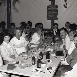 Dinner guests, Noosa Heads, 1980s