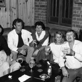 After rehearsal drinks, 1980s