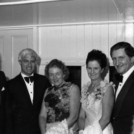 Distinguished guests, Debutante Ball, Cooroy Memorial Hall, Cooroy, 1970s