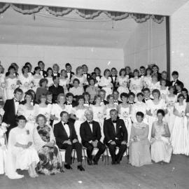 Debutante Ball attendees, Cooroy Memorial Hall, Cooroy, 1980s