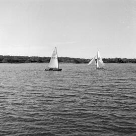 Sailing, Noosa River, Noosaville, 1960s