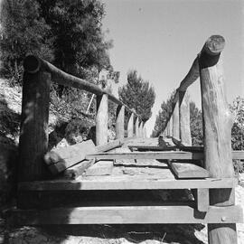 Construction, walkway, Noosa Drive, Noosa Heads, 1970s