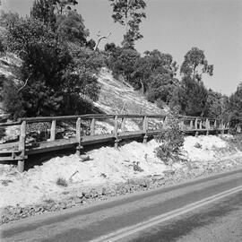 Construction, walkway, Noosa Drive, Noosa Heads, 1970s