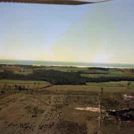 Aerial view, coastal lands, ca 1970s
