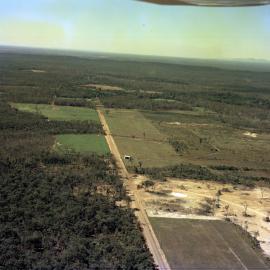 Aerial view, coastal lands, ca 1970s