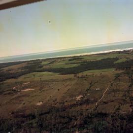 Aerial view, coastal lands, ca 1970s