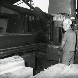 Log processing, North Coast Sawmills, Cooroy, 5 October 1979