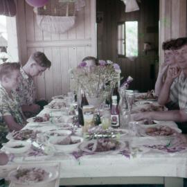Family meal, Wondai, Noosaville, ca 1960s