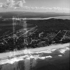 Aerial view, Sunshine Beach, looking west, 1970 