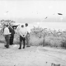 David Low MLA with Neil Macdonald and others, Noosa Main Beach, Noosa Heads, 5 March 1971