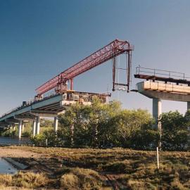Construction, Monks Bridge, Weyba Creek, Noosaville, ca 2005
