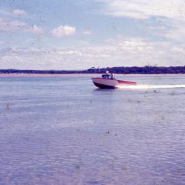 Boating, Frying Pan Estuary, Noosa River, Noosa Heads, 1970s
