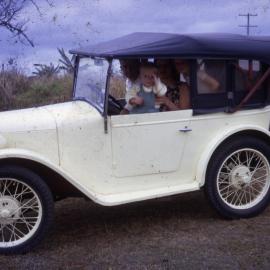 Doug and Robin Partington with sons Bruce and Cameron, Cooroy, July 1968