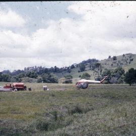 Crop dusting, Wust Road, Cooroy, 1970s