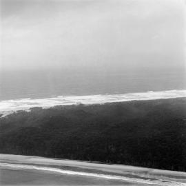 Aerial view, Cherry Venture, Teewah Beach, Noosa North Shore,  August 1973