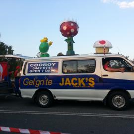 Parade participant, Christmas in Cooroy, Maple Street, Cooroy, 3 December 2016