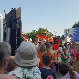 Parade float, Christmas in Cooroy, Maple Street, Cooroy, 10 December 2018