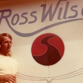 Ross Wilson, surfboard factory, Duke Street Sunshine Beach, 1979