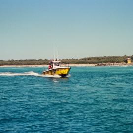 Coast Guard Noosa QF5 boat, Laguna Bay, Noosa Heads, 1 July 2002