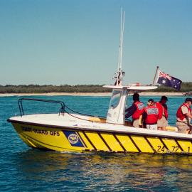 Coast Guard Noosa QF5 patrol boat, Laguna Bay, Noosa Heads, 1 July 2002