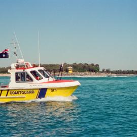 Coast Guard Noosa QF5 boat, Noosa River mouth, Noosa Heads, 1 July 2002