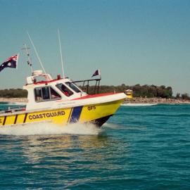 Coast Guard Noosa QF5 boat, Noosa River mouth, Noosa Heads, 1 July 2002