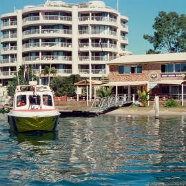 Coast Guard Noosa QF5 headquarters and boat, Noosaville, 1 July 2002
