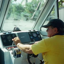 Delivery day, 'John Waddams' rescue boat, Coast Guard Noosa QF5, Noosaville, 21 January 2003